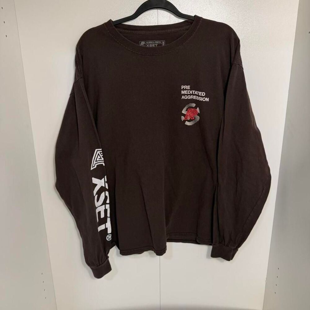 Unbranded Men's Brown and Grey Shirt